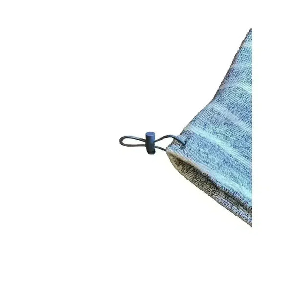 Thread & Supply Navy Cream Stripe Sweater Pullover Quarter Zip Ladies Small - Picture 5 of 6